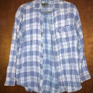 Blue and White Flannel